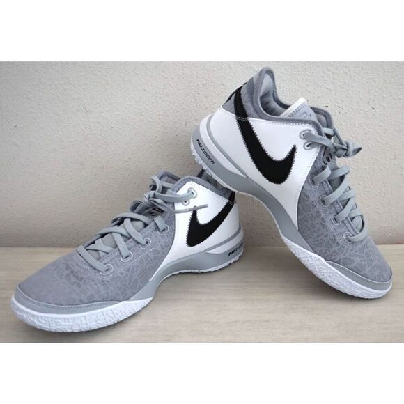 Nike Zoom FN7092-001 Men Sz 9 Wolf Gray/White LeBron NXXT Gen TB Promo Shoes - Picture 1 of 11